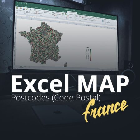 Excel Map France Postcodes (Code Postal)