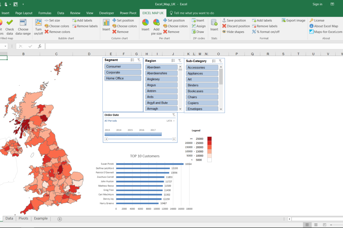 Maps for Excel – Simple Excel Add-In to create filled maps & dashboards ...