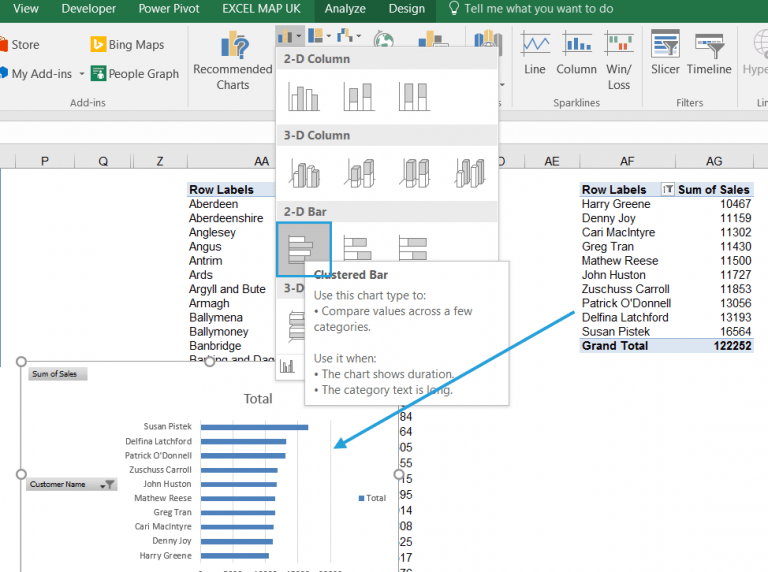 insert a slicer in excel