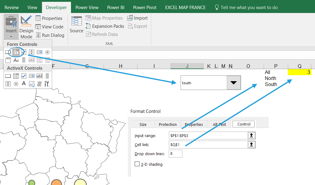 Bubble Chart On Map In Excel