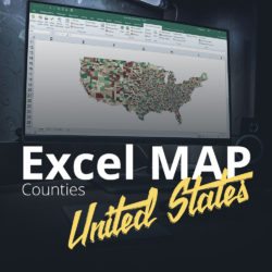 Excel Map US Counties – Maps for Excel – Simple Excel Add-In to create ...